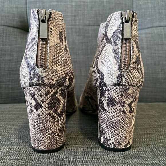 Snake Print Ankle Boots - Picture 4 of 5